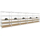 Proregal Mega Deal 5x Schwerlastregal Ragnar HxBxT 180 x 120 x 60 cm Fachlast 175 kg Verzinkt