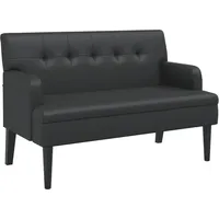 vidaXL Sitzbank Schwarz 112 x 65,5 x 75 cm
