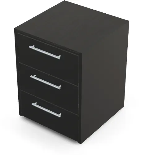 Brabura CT 60 Schubladenmodul - Schwarz / Anthrazit / Silberner Griff