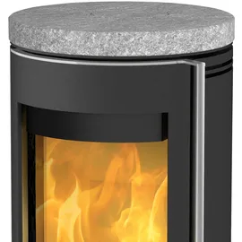 FIREPLACE Rondale Stahl gussgrau/Speckstein