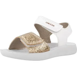 GEOX B Lightfloppy Sandal Weiß Gold 23