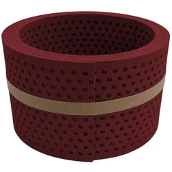 zaun|zu® Sichtschutzstreifen Premium Halbe Set gelocht Einzelstreifen Bordeauxrot 2,55m