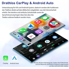 Awesafe Radio für BMW 3 Series E46 1998-2006 CarPlay Android Auto Navi Lenkradsteuerung Bluetooth RDS WIFI DSP GPS DAB+ 64GB