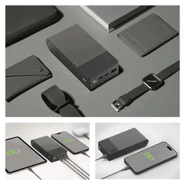 GP Powerbank M2+ 20C 20000mAh 2xUSB-C/1xUSB-A schwarz LED-Anz. - Schwarz
