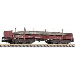 LILIPUT L265794 N 6-achs. Coiltransportwagen Sahmms 711 Ladung Stahlplatten gealtert, DB AG, Ep. V