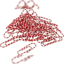 Alco Briefklammer Zebra kunststoffüberzogen 28mm weiß-rot VE=300 Stück