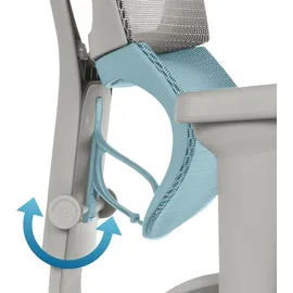 HJH Office Ergohuman Slim Ultra G Gen2 Netzstoff Grau