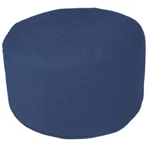Linke Licardo Pouf Polyester 47 x 34 x 47 cm Blau/Braun