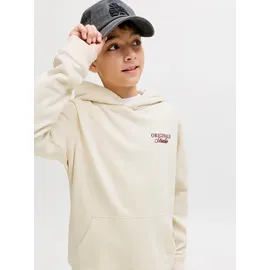 Jack & Jones Junior Kapuzensweatshirt bedruckt Weiß 164