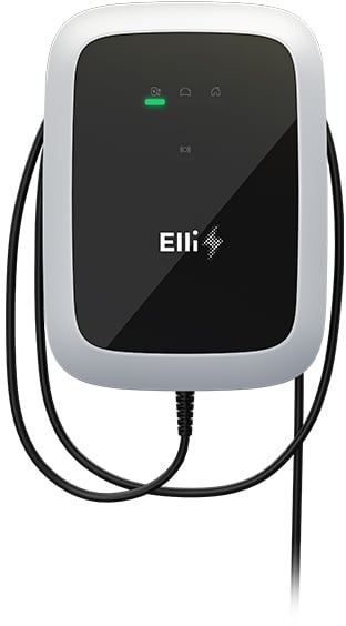 Elli Charger Connect Wallbox (11 kW, 7,5 m Typ 2 Kabel, RFID, LAN/WLAN, OCPP/EEBus, DC-Schutz)