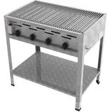 ChattenGlut, Gasgrill, Gasbräter 4-flammig mit Einzelne Edelstahlstäbe als Rost (18 kW)