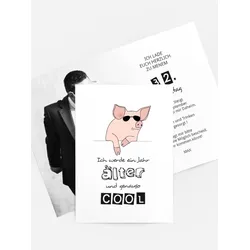 Geburtstagseinladungen Karte selbst gestalten mit Spruch und Fotos im Onlinedesigner bei Meine-Kartenmanufaktur.de