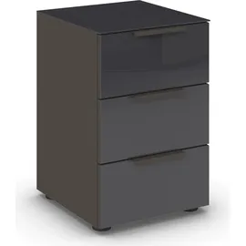 Rauch Nachtkommode Flipp Glas Basalt