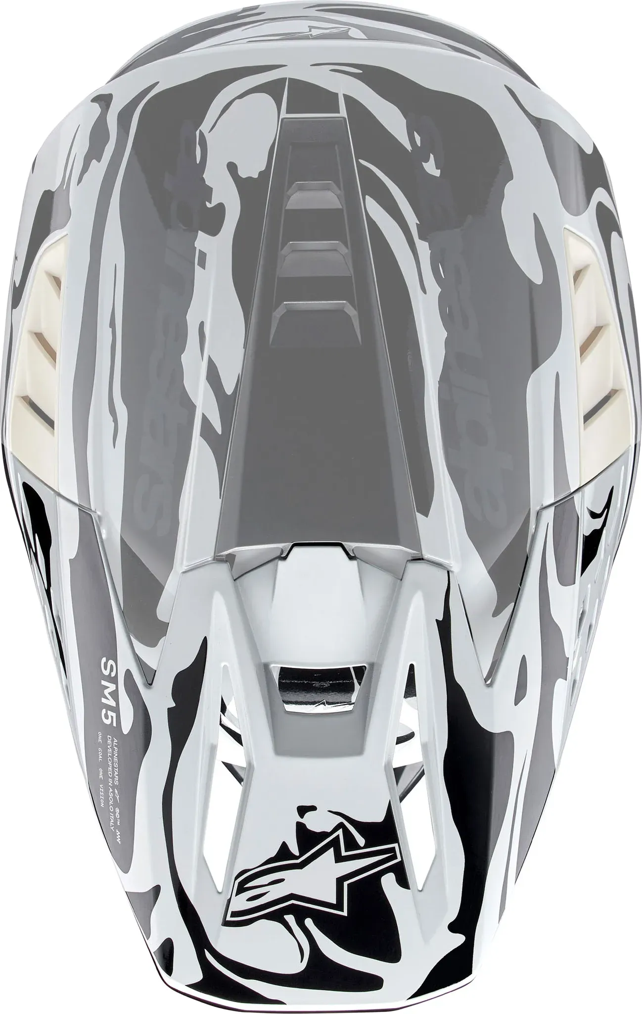 Alpinestars S-M5 Mineral, pic - Mat Noir/Blanc/Gris Foncé