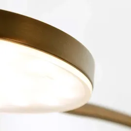 Steinhauer Stehleuchte Leselampe Beistellleuchte LED Flexo Wohnzimmerlampe dimmbar bronze