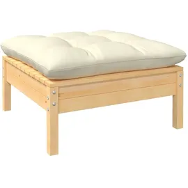 vidaXL Garten-Lounge-Set 7-tlg. creme Kiefer