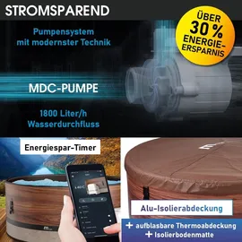 Brast MSpa Whirlpool Frame Duet 173 x 65 cm 6 Personen