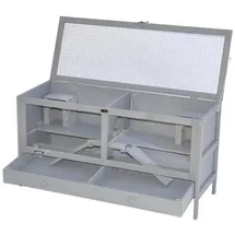 nanook shop Nanook Kleintierkäfig Hamsterkäfig Grau 92 x 34 x 48 cm
