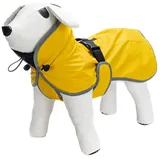 Beeztees Hunderegenmantel Hunde-Regenmantel Caro gelb gelb Rückenlänge: 62 cm