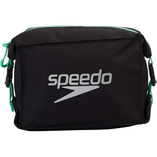 Speedo Pool Side Bag Schwimmbadtasche Black/Green Glow