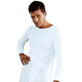 CLIPPER Unterhemd (2 St.), schlichtes Basic, Unterziehshirt - in Doppelripp, Langarmshirt Gr. 7 (7), weiß, , 602493-7