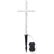 Star Trading LED Grabkreuz 42 cm warmweiß