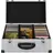 vidaXL CD Koffer CDs Aluminium ABS Silbern