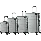 Hartschalenkofferset Essential 4-tlg Silber