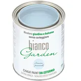 biancoGarden Azzurro Provenzale (Provenzalisch Blau) Kreidefarbe für den Außenbereich (1 Liter) – Verschönern Sie Garten, Fenster und Außentüren ohne Schleifen oder Nachbehandlung