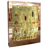 Xlmoebel Zimmerbrunnen Beleuchtete Designer-Wassersäulenbar mit LED-Beleuchtung, (Led Bar), Hergestellt in Europa weiß