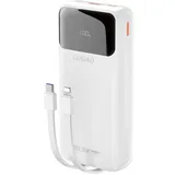 Dudao K15Pro 20000mAh 22.5Watt 2x cable White, 20000 mAh, Lithium Polymer (LiPo), Weiß - Weiß