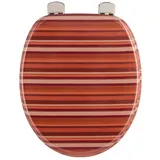 SANITOP-WINGENROTH WC-Sitz Dekor Terracotta Rot
