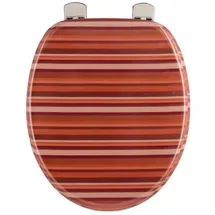 SANITOP-WINGENROTH WC-Sitz Dekor Terracotta Rot