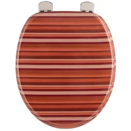 SANITOP-WINGENROTH WC-Sitz Dekor Terracotta Rot