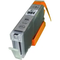 Ampertec Kompatible Tinte ersetzt Canon 6447B001 CLI-551XLGY grau