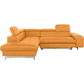 Cotta Ecksofa Kunstleder 2-Sitzer Orange