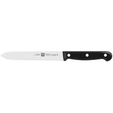 Zwilling Twin Chef Universalmesser, 13 cm, Klingenblatt mit Wellenschliff, Rostfreier Spezialstahl/Kunststoff-Griff im Nietendesign, Schwarz