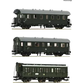 Roco 3-tlg. Set 2: Nebenbahnzug der DR 6200131 H0