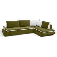 JVmoebel Ecksofa, Sofa Schlafsofa Designer Sofa mit Bettfunktion + Bettkasten Ecksofa grün