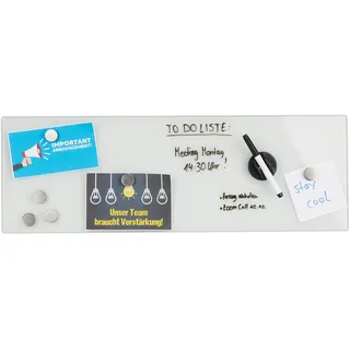 Relaxdays Whiteboard 20 x 60 cm Weiß