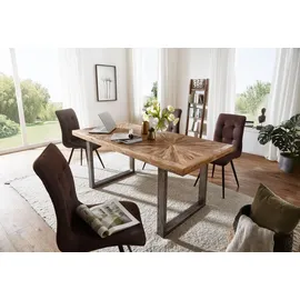 FineBuy Esstisch 200 x 76,5 cm braun