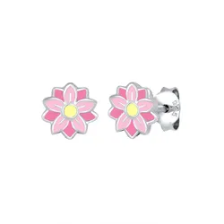 Elli Kinder Blume Pastell Emaille 925 Sterling Silber OneSize Damen 