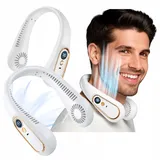 Tragbarer USB-Nackenventilator mit 5 Geschwindigkeitsstufen und LED-Beleuchtung