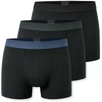 SCHIESSER Herren 3 Pack Boxershorts Bio Baumwolle Multipack -