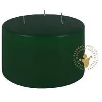 Jaspers Kerzen Dreidochtstumpenkerze 100 x 150 mm jagdgrün