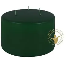 Jaspers Kerzen Dreidochtstumpenkerze 100 x 150 mm jagdgrün