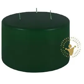 Jaspers Kerzen Dreidochtstumpenkerze 100 x 150 mm jagdgrün