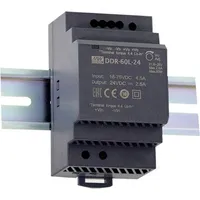 MeanWell Mean Well DDR-60L-24 Hutschienen-DC/DC-Wandler (DIN-Rail) 24 V/DC 2.5