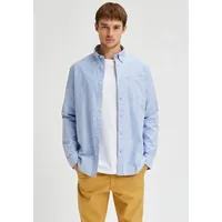 Selected Langarmhemd Hellblau S
