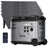 OUKITEL P5000 PRO Powerstation 5120Wh mit 5x200W Solarpanel, 4000W(6000W Peak) Powerstation 1800W Schnelle Ladung Notstromaggregat für Haus, Solargenerator Stromerzeuger für Camping